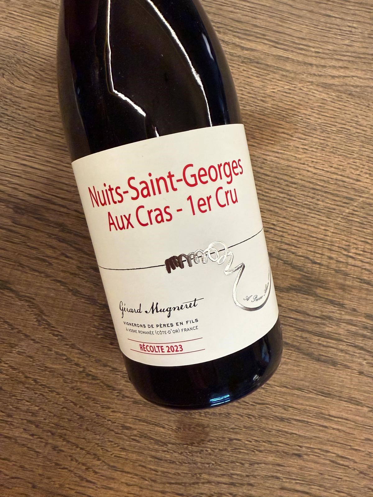 GERARD MUGNERET NUITS SAINT GEORGES AUX CRAS 2023  vol. 12.5   0.75l.